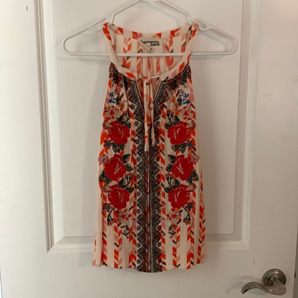 Savanna Jane Embroidered Tank - Picture 1 of 2